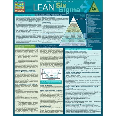 BarCharts Publishing 9781423231134 Lean Six Sigma - Quick Study